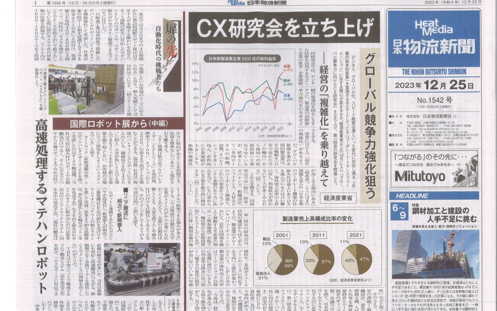 日本物流新聞23年12月25日